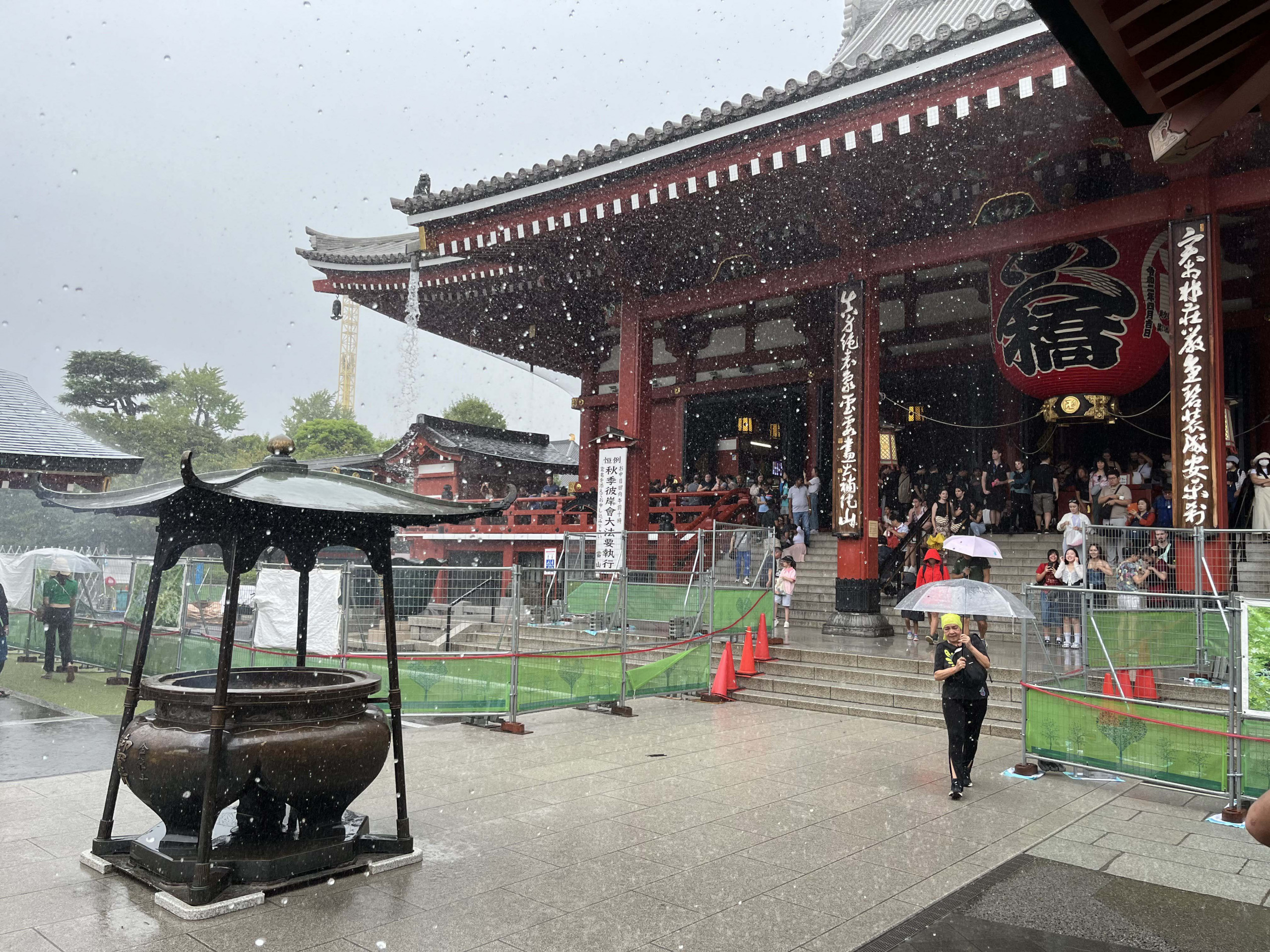 Aufnahme des Asakusa-Tempels.